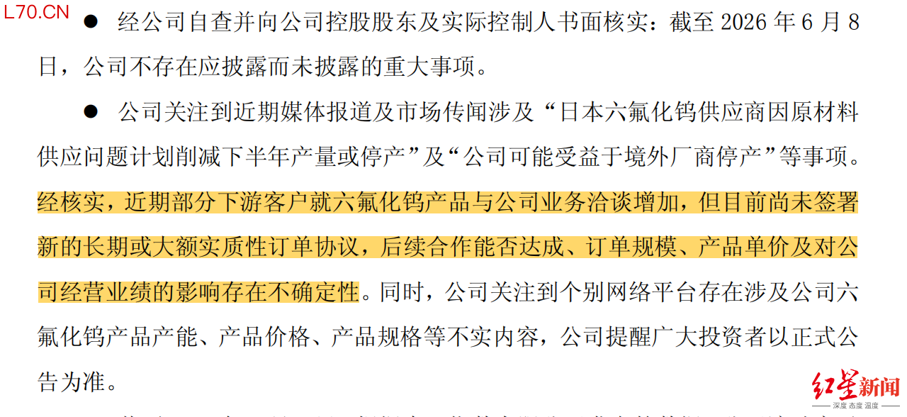来源：企业公告