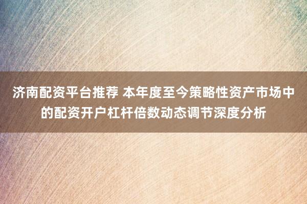 济南配资平台推荐 本年度至今策略性资产市场中的配资开户杠杆倍数动态调节深度分析